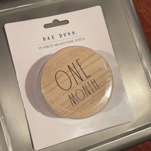 Rae Dunn Baby monthly milestone discs